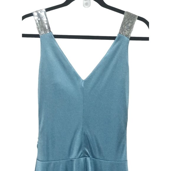 Speechless Dress Size Small Y2K Vintage Womens Blue Sequins - Picture 3 of 8